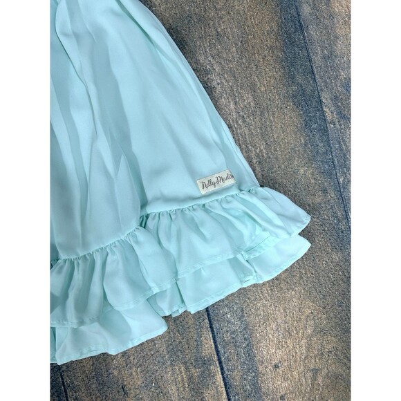 Nelly Madison Girls Size 6 Mint Green Katie Dress! Handmade! - Picture 2 of 6